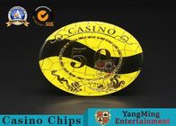 Gambling Products Plastic Bargaining Chip Shape For Entertainment Club